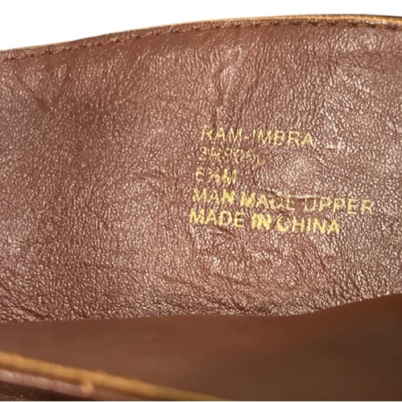 Two toned Black and brown faux leather knee high boots, size 6.5 with buckles. - Picture 5 of 8